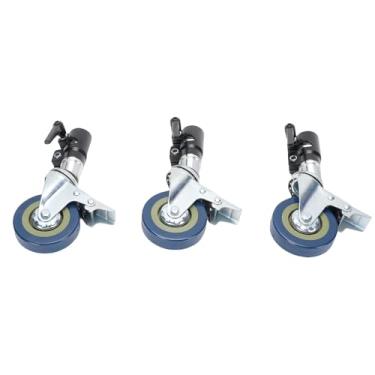 Imagem de GOWENIC Rodas Leves para Fotografia Profissional, Rodízios Giratórios Resistentes de 25mm Com Pastilhas de Freio de Metal, para Suportes de Liga de Alumínio de Vídeo de Estúdio