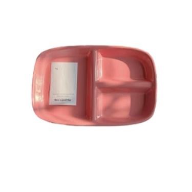 Imagem de A placa de redução de gordura quantitativa de cor sólida de cerâmica é requintada e prática para uso doméstico - placa divisória [pó de framboesa]