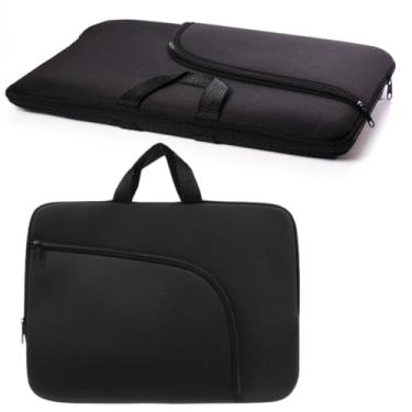 Imagem de Capa para Notebook 15.6 Polegadas, Resistente à Água, Leve (150g), com Alça e Bolso Frontal, Case Protetora Slim para Trabalho, Faculdade e Viagem, Alça Reforçada, Neoprene - Qualidade Premium