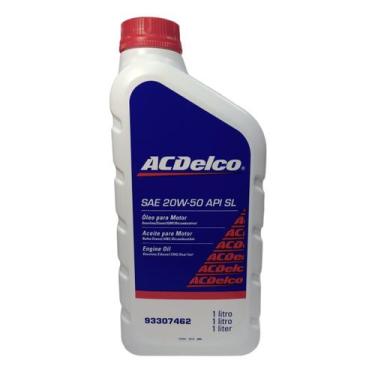 Imagem de Óleo Lubrificante do Motor ACDelco SAE 20W50 API SL Mineral 1L