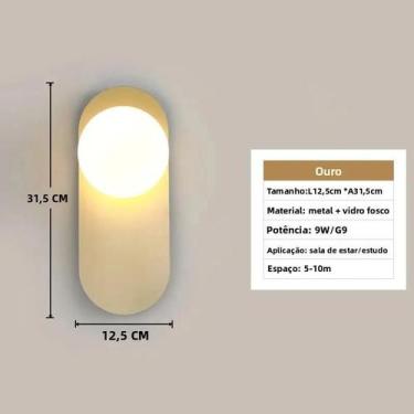 Imagem de Lâmpadas De Parede LED Em Vidro Fosco Preto Com Interruptor Plug G9 Pa