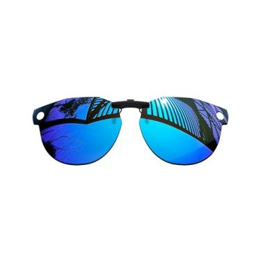 Imagem de MYCOURAG Lentes polarizadas com proteção UV para óculos de sol Oakley Meta HSTN OW8002 51 mm – Azul gelo espelhado revestido polarizado