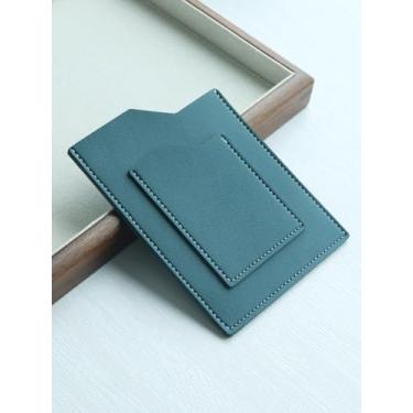 Imagem de 1 capa de passaporte de couro para passaporte elegante porta-cartão de documentos exclusivo presente de viagem aniversário para melhores amigos, Verde, Clássico