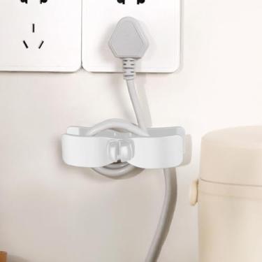 Imagem de Organizador de cabos de 4 peças para utensílios de cozinha: Enrolador para panela de pressão para fritadeira a ar (branco)