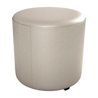 Imagem de Puff Redondo Decorativo Copenhage Corano Milani Store Bege - MILANI MO