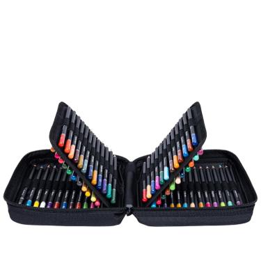 Imagem de Conjunto de lápis Sketch, 49 unidades com grafite e lápis de cor, além de acessórios.