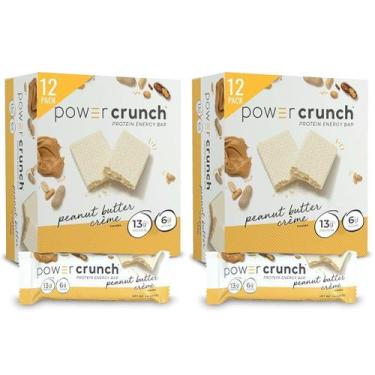 Imagem de Protein Wafer Bars Power Crunch Peanut Butter 40g (12x2)