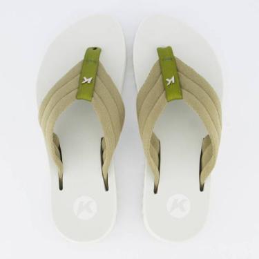 Imagem de Chinelo Kenner Kyra Pro Feminino Verde e Off White, 35
