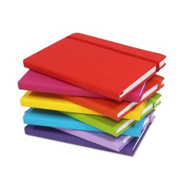 Imagem de KODAPAGE Rainbow A5 Liend Journal Notebook, 7mm College Ruled Notepad, Journaling for Writing, Work, School, Travel and Note Taking, Hardcover 224 Pages (112 Sheets) 5.79 x 8.3 inches Multicolored (8