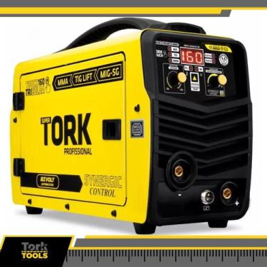 Imagem de Maquina Solda Inversora Mig 160a Sem Gás Tig Mma Tork Soldas - 000160