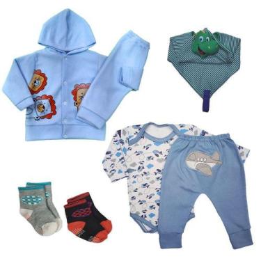 Imagem de Kit Bebê 7 Peças Conjunto Soft e Conjunto Body Mijão Naninha - Koala B
