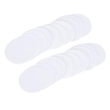 Imagem de Papéis para crachás DIY pequenos redondos 100 unidades de substituição e papel artesanal DIY para crianças pintando e crachás personalizados fazendo material tamanho de papel 54 mm