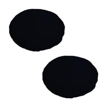 Imagem de 2 Almofadas Redondas em Veludo com Zíper Várias Cores - Díspar Design,