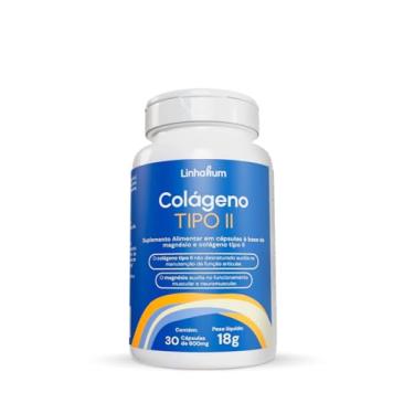 Imagem de Linhahum Colágeno Tipo II, Suplemento Alimentar com Magnésio, 30 Cápsulas de 600mg, 18g