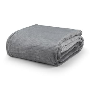 Imagem de Cobertor Ultrasoft Willow Queen 240x220cm – Manta Macia e Aconchegante para Cama de Casal (Dublin Cinza Lunar)