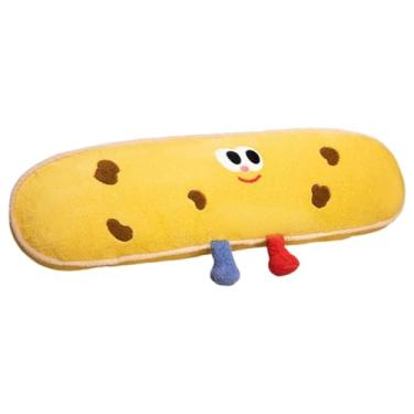 Imagem de MotiveTech Almofada Decorativa Engraçada para Comida, Brinquedo de Viagem, Almofada de Assento de Cama, Almofada de Pelúcia para Casa, Cama, Sala de Estar, Adult, Biscoitos Amarelos 120cm