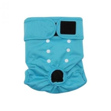 Imagem de MFMEXUL Fralda para Cadela, Confortável, Respirável, Absorvente, Lavável, para Menstruação, L