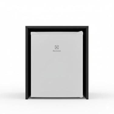 Imagem de Nicho Aparador Para Frigobar Adega MDF 53x48x45cm Preto