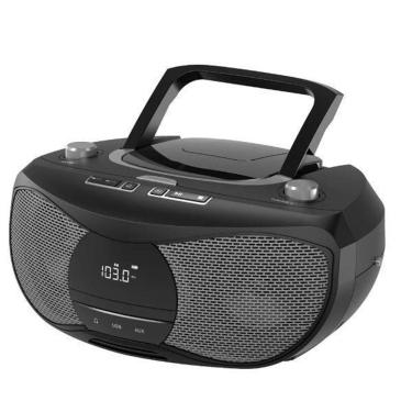 Imagem de Radio Toca Cd Bluetooth Fm Usb Pilha/Energia 220 Volts Preto