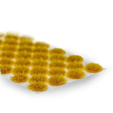 Imagem de Static Grass - Grama Estática Formato Redondo Arbustos para Miniatura e Cenário RPG - Amarelo