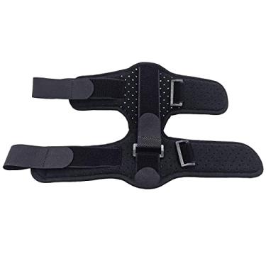 Imagem de Tala noturna ajustável para fascite plantar para suporte de tornozelo - Cinto elástico para adultos, material de tecido composto, perfeito para viagens