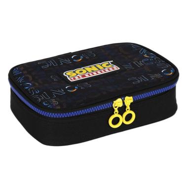 Imagem de Estojo Escolar Infantil Menino Box Sonic Box 100 Pens Luxcel-Unissex