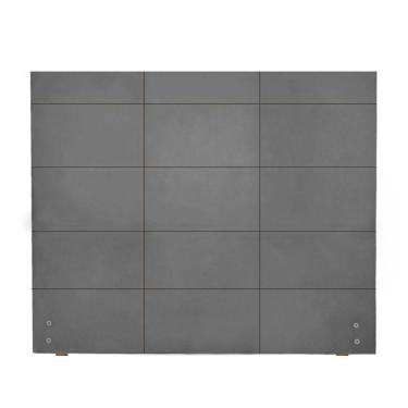 Imagem de Cabeceira Larissa Para Colchão 1,28m Viúva Solteirão Suede Grafite - Aurora Line