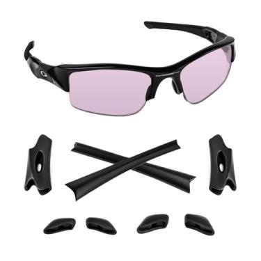 Imagem de Biyxpiv Kits de borracha de substituição para protetores de nariz para óculos de sol Oakley Flak Jacket XLJ OO9009, fácil instalação - Kits de borracha