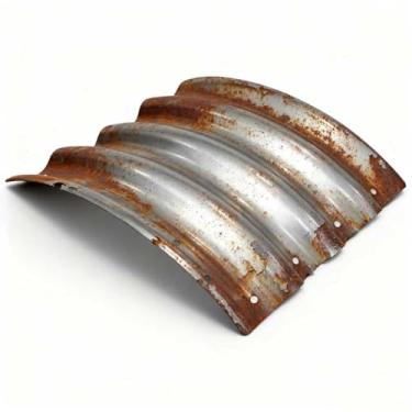 Imagem de TATAANTY Canteiro de jardim elevado galvanizado para exterior: Kit de recipiente de plantas vegetais de metal durável de 1,2 x 2,5 m - Caixa oval para jardim de flores