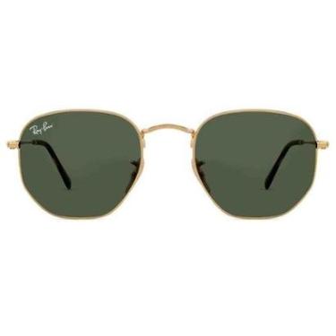 Imagem de Óculos de Sol Dourado Ray-Ban Hexagonal Flat Lenses RB3548NL-Unissex
