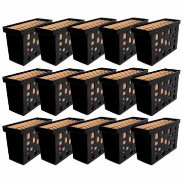 Imagem de 15 Caixa Arquivo Dello Com 6 Pasta Suspensa Kraft Documento