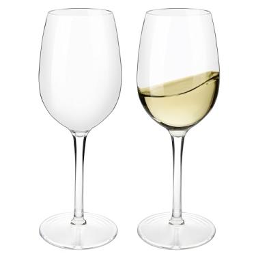 Imagem de HAHASHOW Conjunto de taças de vinho inquebráveis de 2-100% plástico Tritan tinto e branco 355 ml, perfeito para acampamento e festas
