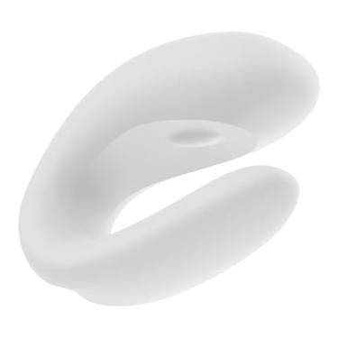 Imagem de Vibrador para Casal SF Double Joy Connect App – Estimulação Clitóris, Ponto G e Pênis – 2 Motores Potentes – 10 Modos – Conexão via App – Silicone Médico – Impermeável (IPX7) – Recarregável (Branco)