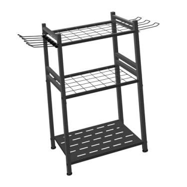 Imagem de Ｂｅｓｇａ Organizador de ferramentas de jardim, estável, conveniente, de metal, para garagem, para ferramentas de cabo longo, vassoura, esfregão