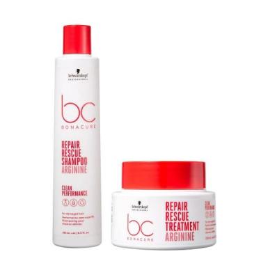 Imagem de Kit Schwarzkopf BC Bonacure Repair Rescue Shampoo 250ml e Máscara 200m