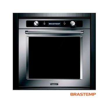 Imagem de Forno de Embutir Elétrico Brastemp Gourmand 73 Litros Inox com Função Convecção e Meat Control - BOC60BR