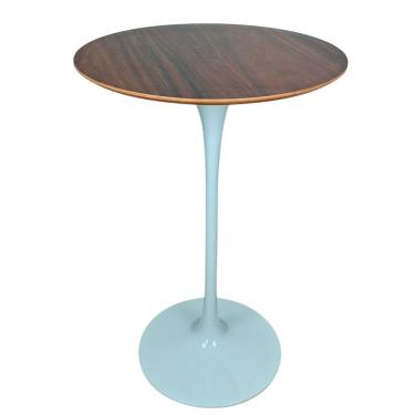 Imagem de Mesa Saarinen Bistrô Imbuia 70cm - Base Branca
