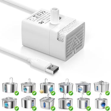 Imagem de Bomba de fonte de água Cat 3,061.7 g/3.2L bomba de substituição automática de fonte de gato de aço inoxidável, bomba de substituição JY-840 motor submersível