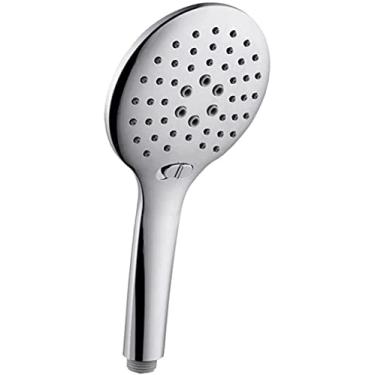 Imagem de YYBOES Chuveiro cabeça de chuveiro filtro de chuveiro elétrico cabeça de chuveiro chuveiro de alta pressão para aumentar a pressão Abs prata galvanizada três funções upgrade manual