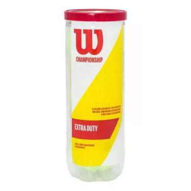 Imagem de Bola De Tênis Wilson Championship Extra Duty Tubo C/ 3 Bolas
