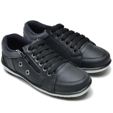 Imagem de Sapatênis Infantil Masculino Casual Preto com Ziper-Masculino
