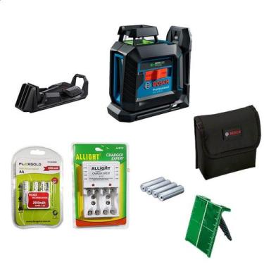 Imagem de Nível a Laser Bosch 360, Linhas VERDES, 10m, IP64 Com Acessórios e Kit