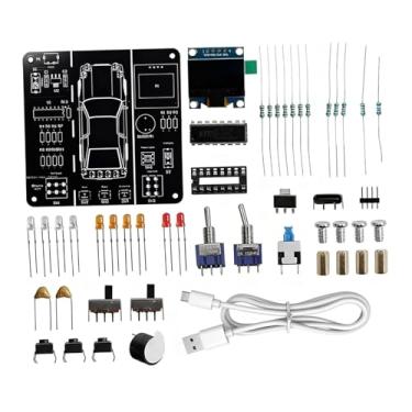 Imagem de EHJRE Kit Simulador de Carro Eletrônico Faça Você Mesmo - Projeto de Eletrônica para Estudantes Do Ensino Médio E Superior.