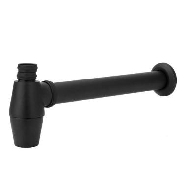 Imagem de Sifão Pia Tanque Lavanderia Metal Black/Preto 1.1/4 x 1.1/2 - Modelar