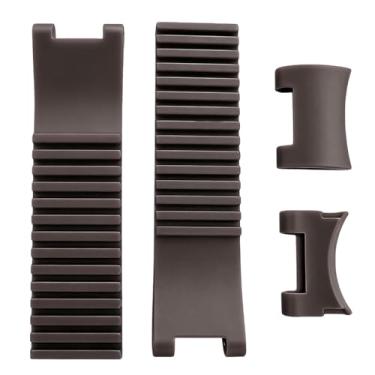 Imagem de HiCycle2 Pulseira de borracha de silicone para mergulhador Ulysse Nardin Marine Watch 22 mm (marrom)