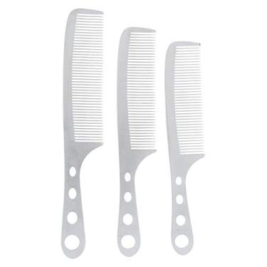 Imagem de CUOFYUNL 3pcs profissional masculino cabeleireiro pente portátil barbeiro pente ferramenta de estilo de cabelo
