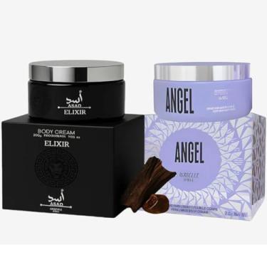 Imagem de Kit 2 Creme Hidratante Corporal Pote Angel E Asad Elixir isabelle la Belle 200g