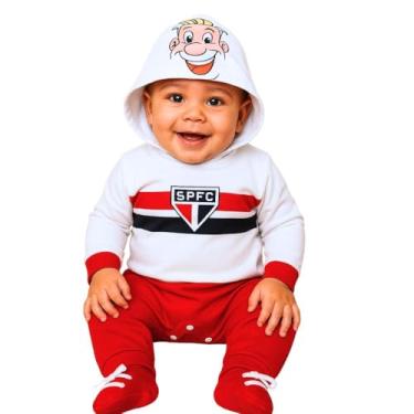 Imagem de Macacão Bebê São Paulo Mascote Com Gorro Oficial