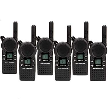 Imagem de Pacote com 6 Walkie Talkies de rádio bidirecional Motorola CLS1110