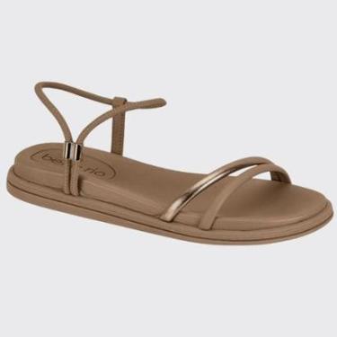 Imagem de Sandália Rasteira Feminina Slide Strass Brilhante Beira Rio 8488.113.27634-Feminino